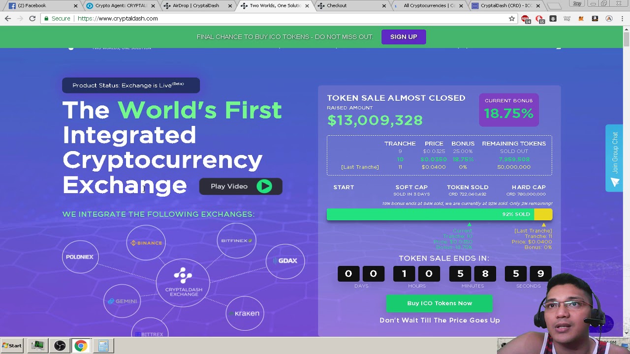 CRYPTALDASH How to Buy, Quick Review & Mega Airdrop [Live] Stream Reply (English & Tagalog)