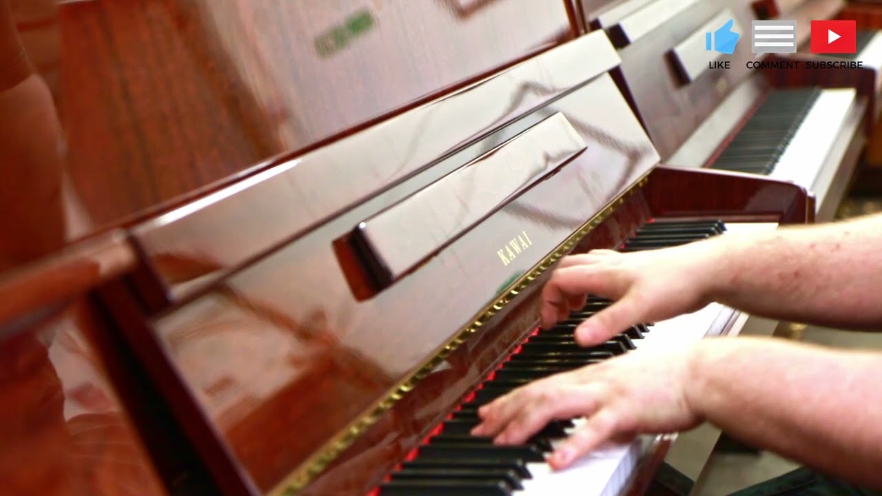 Kawai KX-10 Upright Piano in Mahogany Gloss Finish
