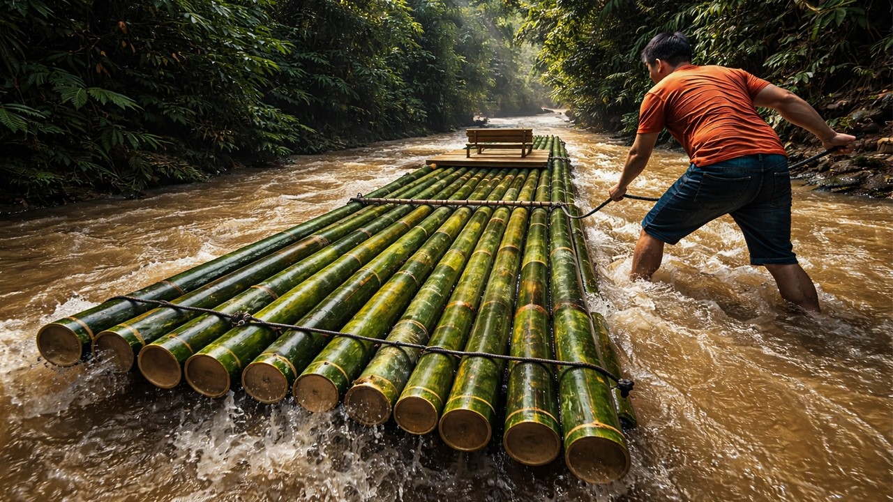 From Jungle Bamboo to River Raft… Let’s See If This Holds | by @chuctonbinh