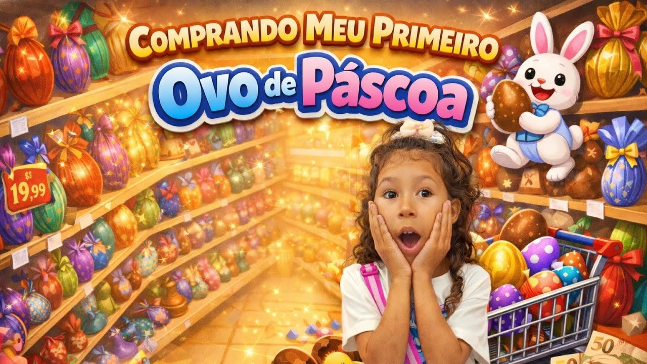 COMPRANDO MEU PRIMEIRO OVO DA PASCOA 2026! 🐇