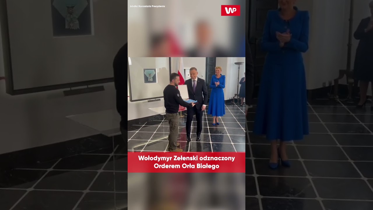 PILNE! Zełenski odznaczony Orderem Orła Białego - SUBSKRYBUJ #shorts