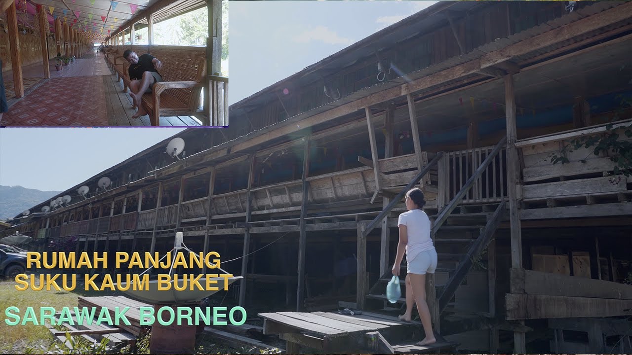UNIK! Rumah Panjang Diperbuat dari ROTAN Hanya 1 di Sarawak & Malaysia.