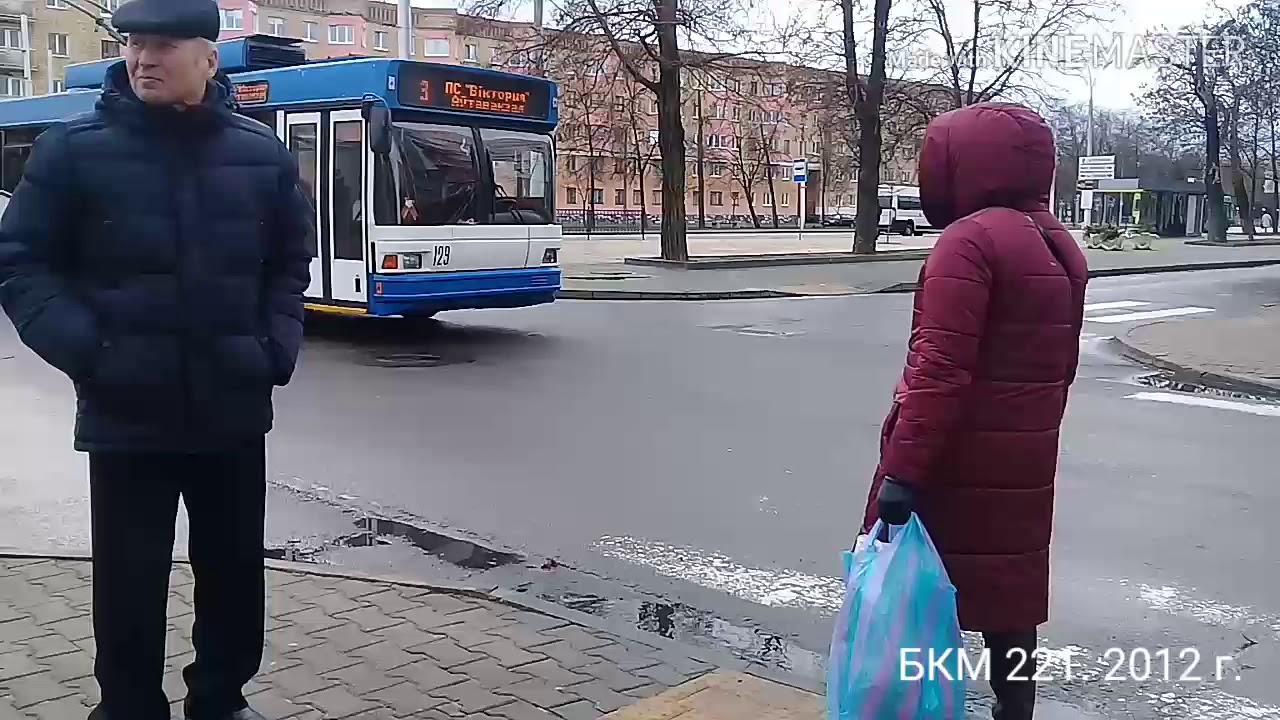 Брестский троллейбус. Поворот на улицу Карла Маркса. 23.02.2020 #5
