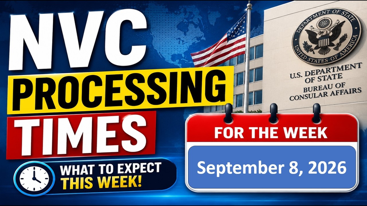 NVC Processing Times As of September 08, 2026 | Welcome Letter | Document Review | NVC Inquiry