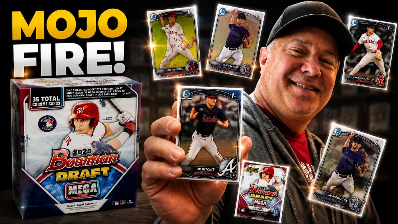 2025 Bowman Draft Mega Box Opening | Mojo Refractor Packs!