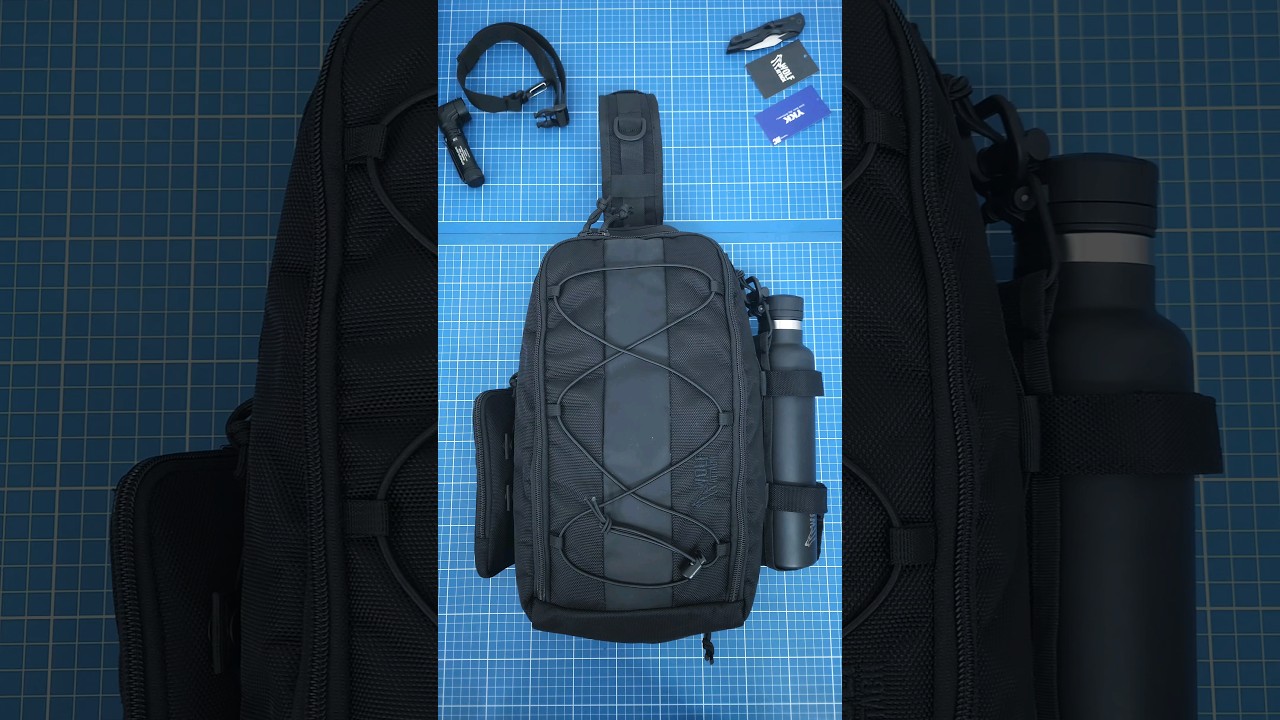 Mochila Wolf Attack Maverick! Uma sling bag com Visual Grayman feita de Nylon bal&iacute;stico! #edc #Wolf