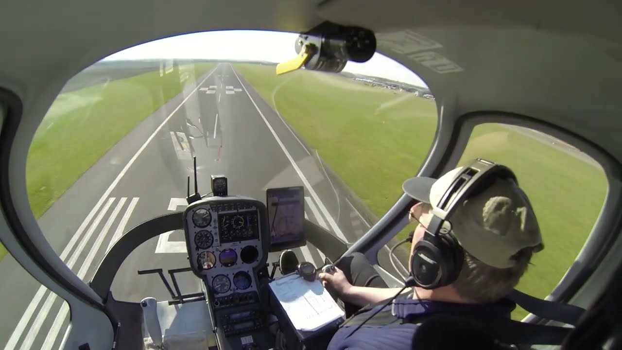 Elstree Helicopters student David Qualifying Cross Country FIRST leg ELSTREE to DUXFORD - March 2025