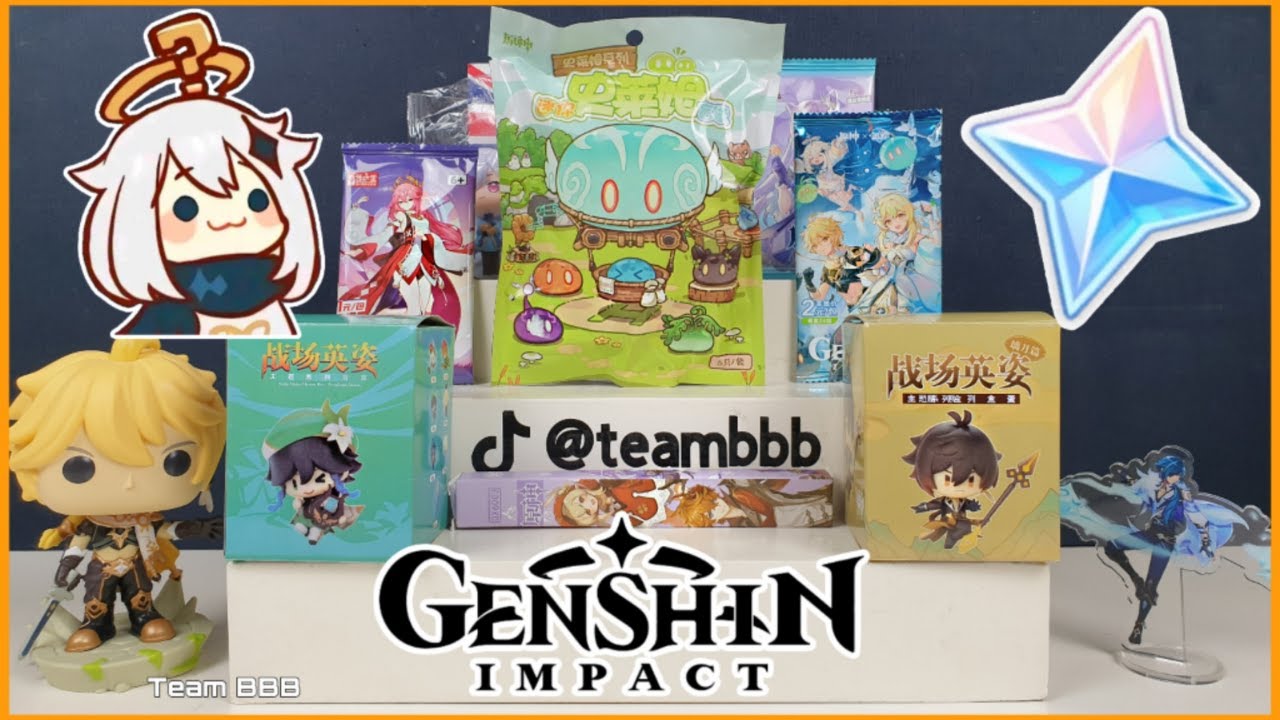 GENSHIN IMPACT UNBOXING SPECIAL! Blind Boxes and Blind Bag mini figures and collectibles slimes