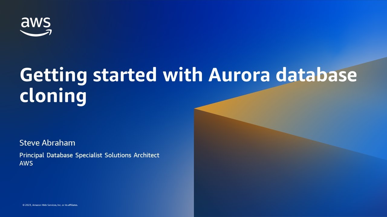 Начало работы с клонированием базы данных Amazon Aurora — AWS Database в 15