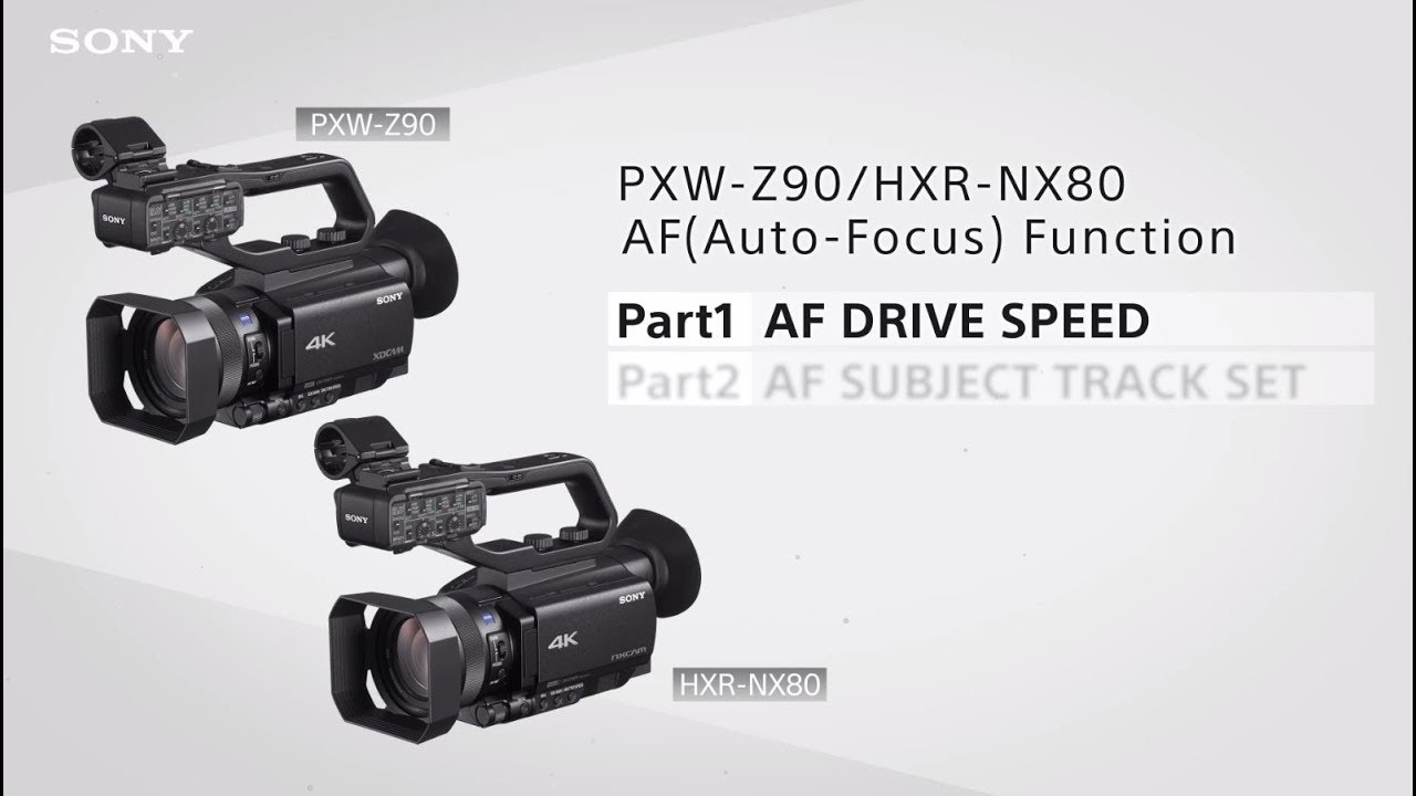 How to use the Auto Focus | Part1 Drive Speed | PXW-Z90/HXR-NX80 | Sony