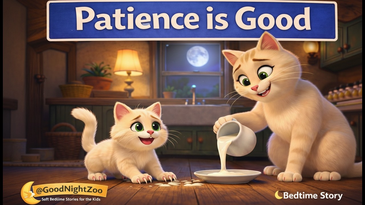 Bedtime Story about Patience & Self-Control | Cleo the Kitten and the Magic of Waiting 🐱✨ |