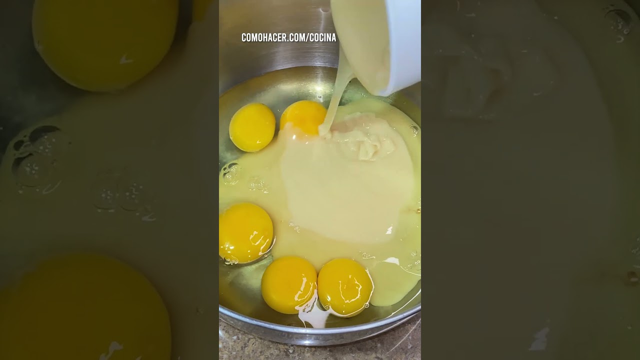 🍮 C&oacute;mo Hacer Flan de Leche Condensada 🥛 Receta Casera Paso a Paso 📝🥣