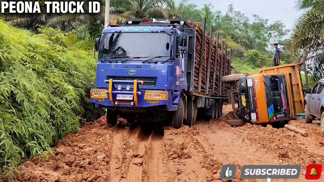 Diluar Dugaan ‼️ Awalnya Diragukan Untuk Bisa Lolos, Driver Truk Balak Buktikan Skill Bikin Melongo