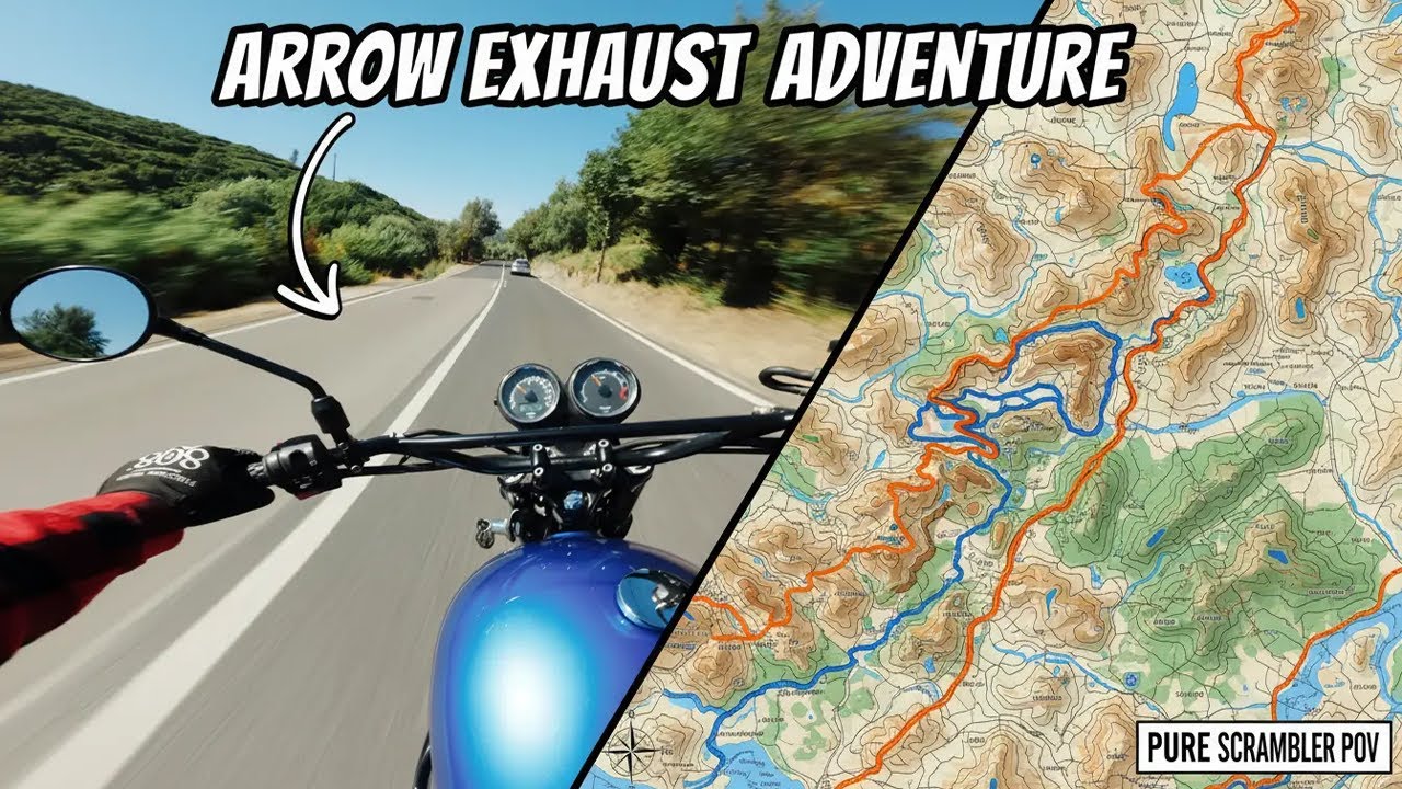 This Road is Pure Magic | Triumph Scrambler 900 | Arrow Exhaust [4K]