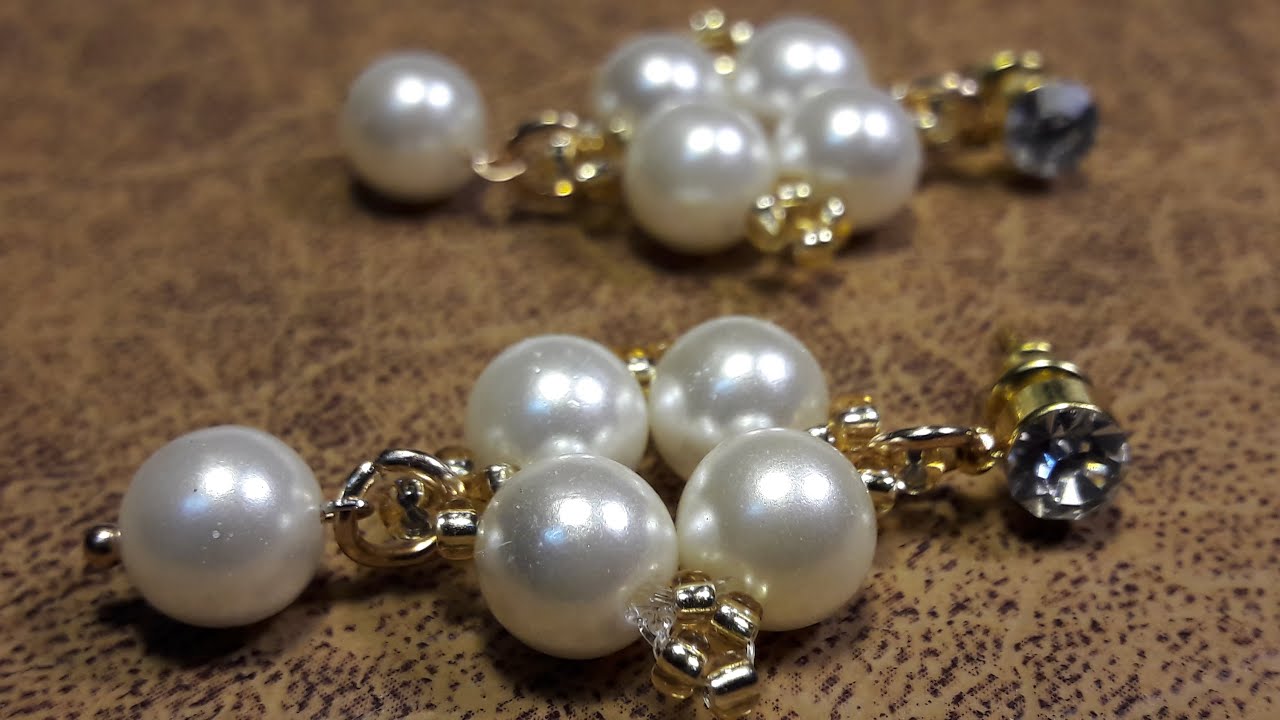 Aros de 5 perlas...Clase #18!!!