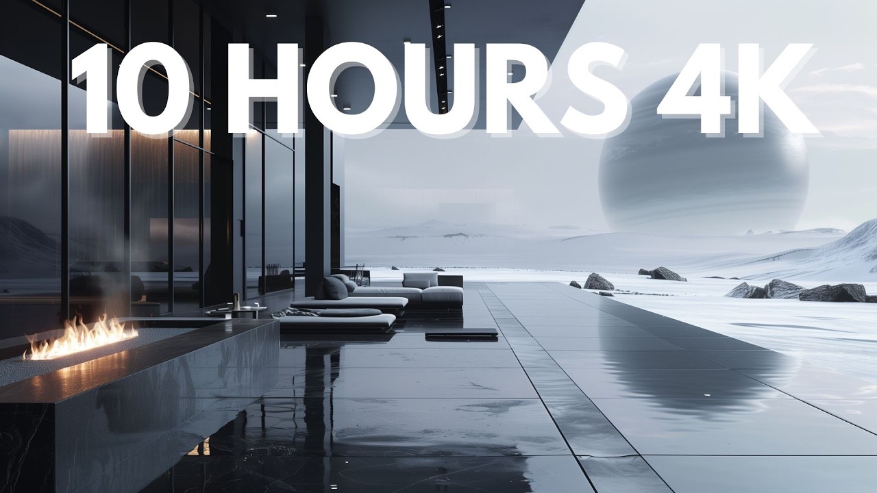 POV: Alone in a Billionaire's Obsidian Retreat 🌑 Silence, Fire & Ice Views