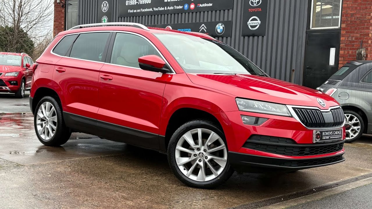 2018 (68) Skoda Karoq SE L 1.5 TSi DSG 5Dr in Velvet Red.50k Miles.6 Services.Heated Leather £15,000