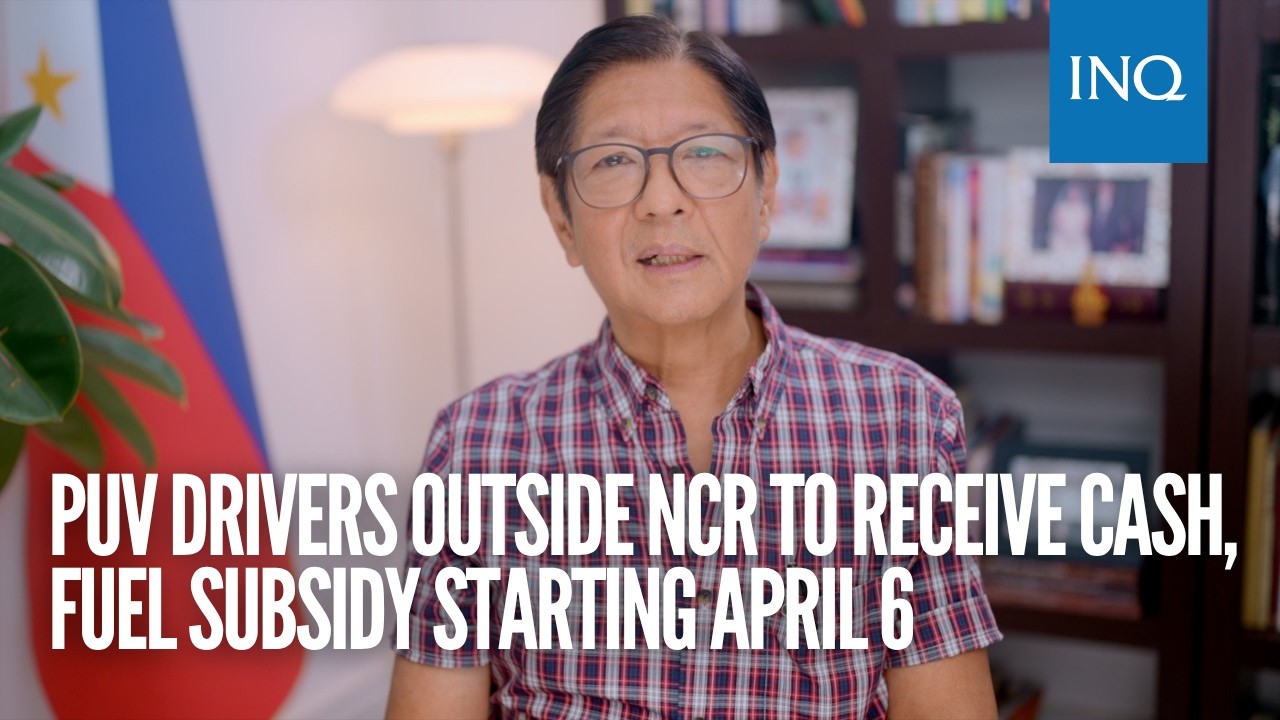PUV drivers outside NCR to receive cash, fuel subsidy starting April 6
