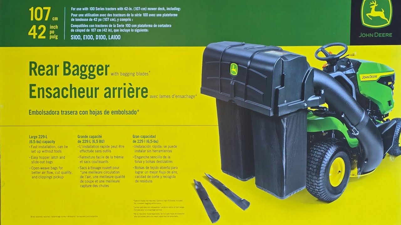 How to Install Bagger System - In-depth Tutorial - John Deere S130 Ride Tractor Mower