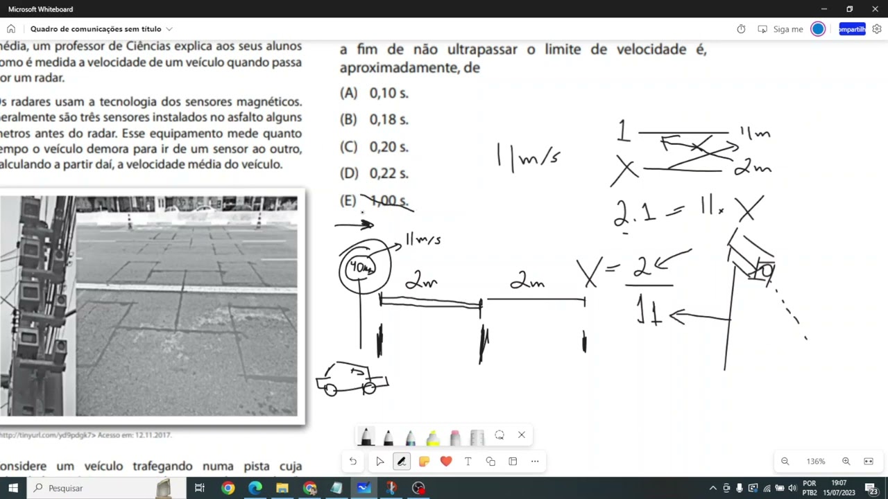 QUESTÃO 21 - MATEMÁTICA VESTIBULINHO ETEC 2018.1