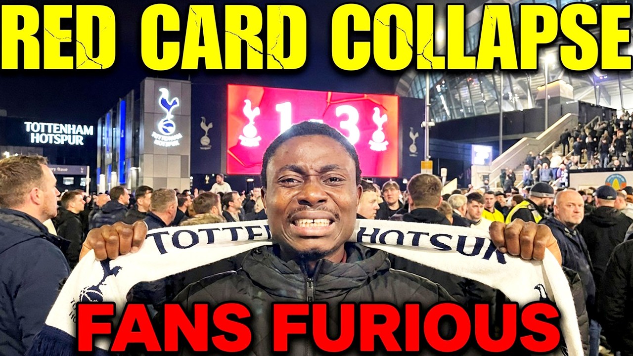 Tottenham 1-3 Down + Van de Ven RED CARD! Spurs Fans in MELTDOWN Right Now 😡🏟️ How Are YOU Feeling?
