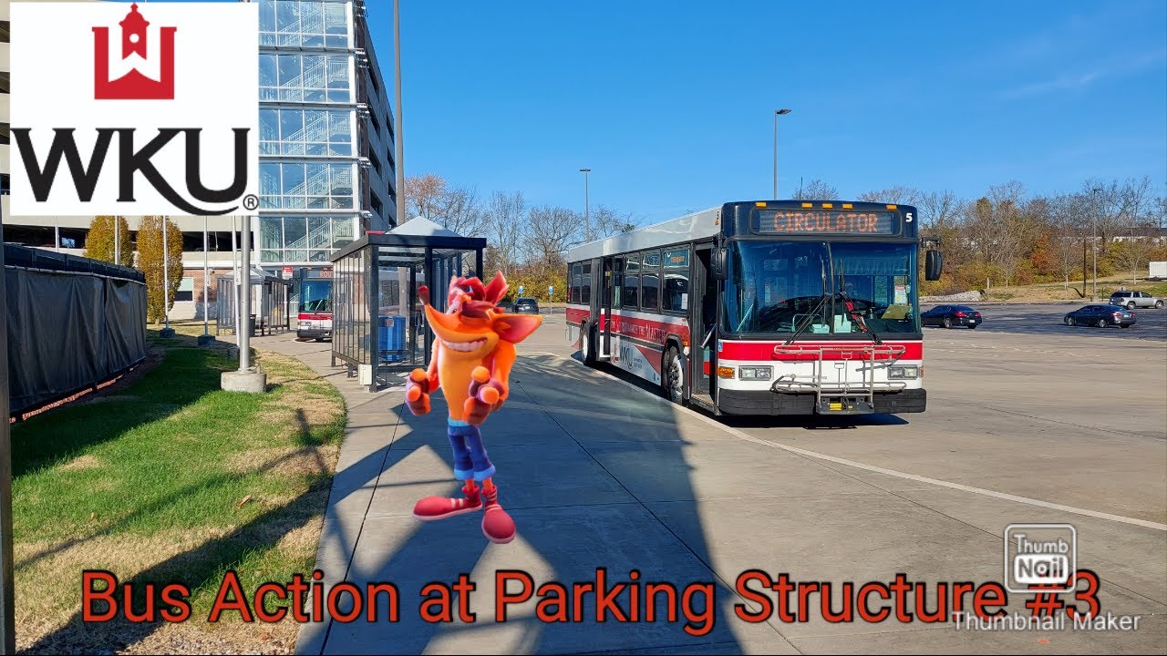WKU Transit Bus Action at Parking Structure #3