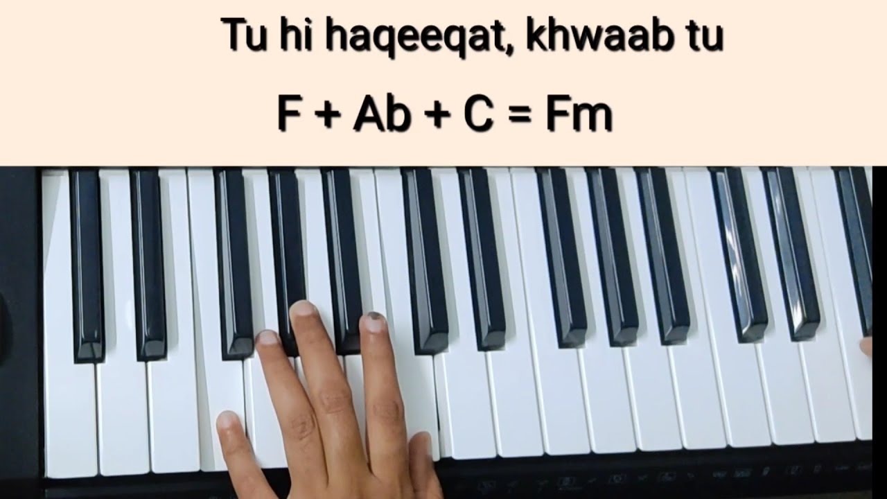 Tu hi haqeeqat Tutorial(Chords+Melody) | Tum Mile | Keyboard