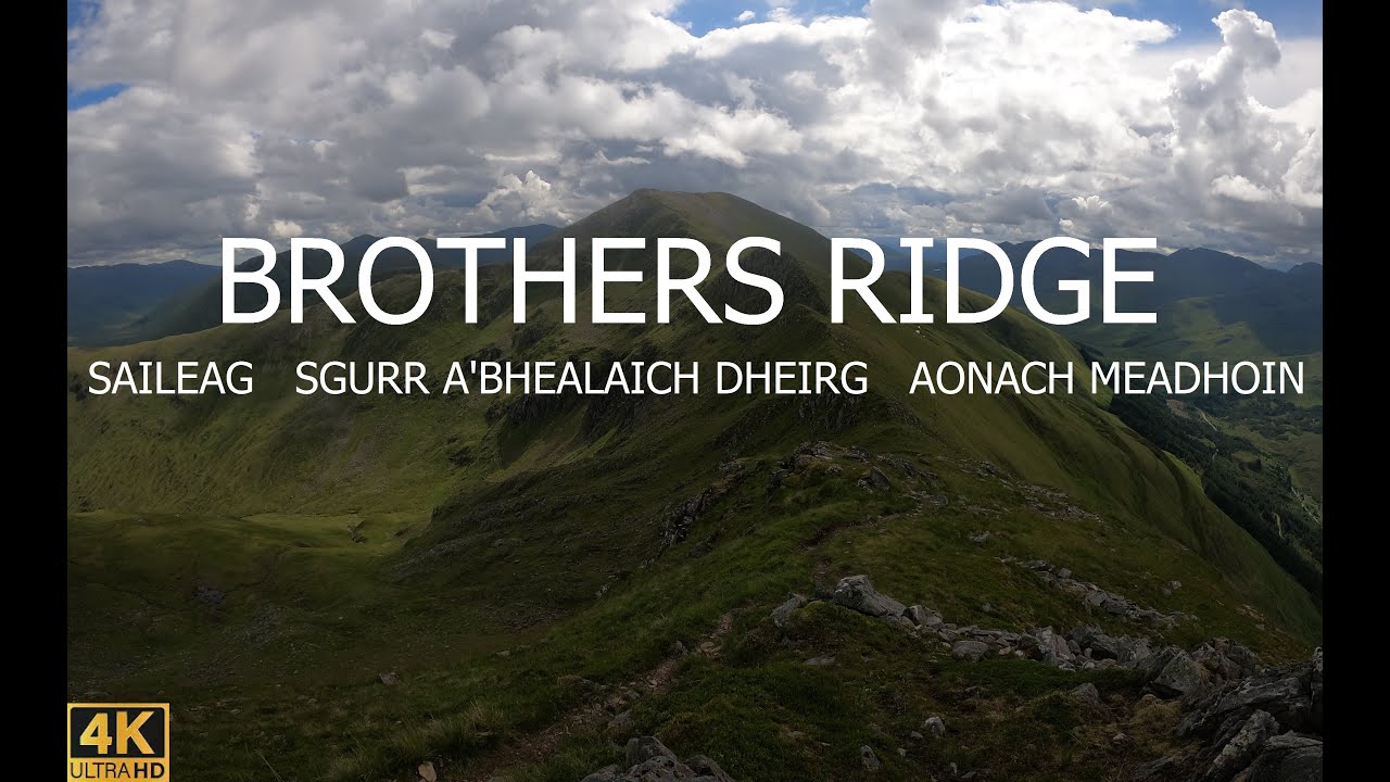 BROTHERS RIDGE - SAILEAG, SGURR A'BHEALAICH DHEIRG, AONACH MEADHOIN - THE BROTHERS OF KINTAIL