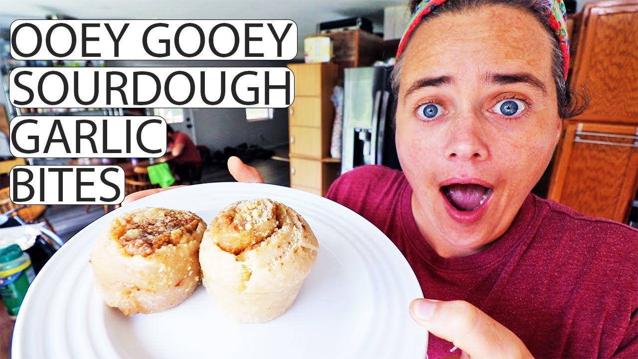 Ooey Gooey Sourdough Garlic Bites | Fermented Homestead