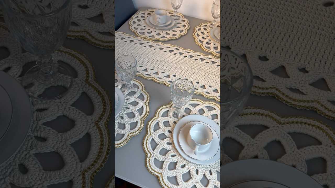 ￼ clica no texto acima ⬆️ trilho de mesa de croch&ecirc; passo a passo o caminho de mesa de croch&ecirc;