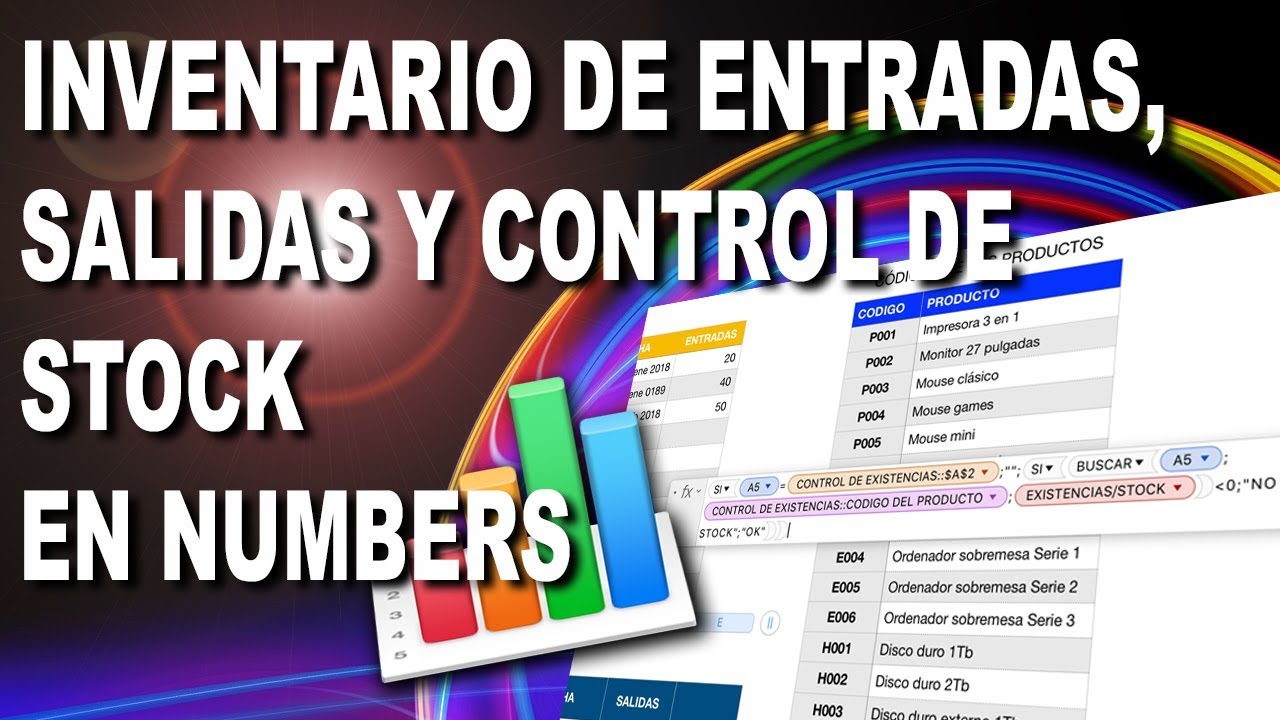 Como hacer un INVENTARIO de ENTRADAS y SALIDAS en NUMBERS 📊 Control de STOCK | Tutorial numbers mac