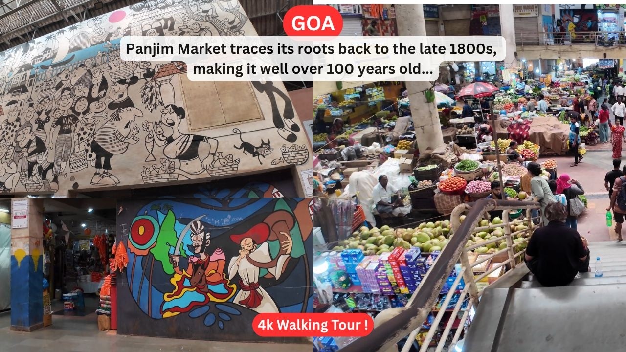 4k Tour of Panjim Market | One of North-Goa's Biggest Markets | Goan Culture / Cuisine