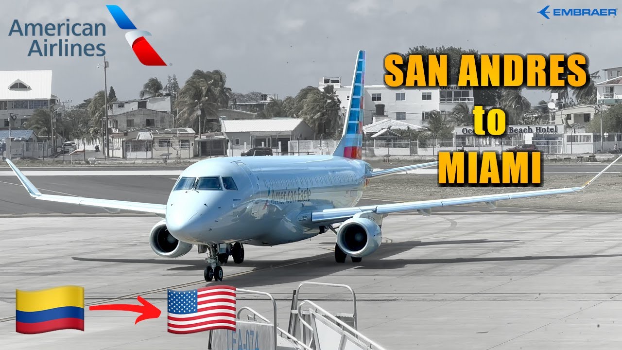 AMERICAN AIRLINES San Andres 🇨🇴 to Miami 🇺🇸 FLIGHT REPORT (# 107)