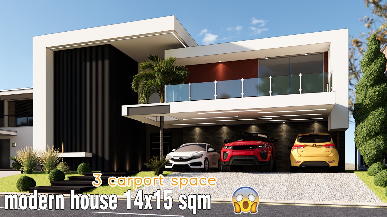 MODERN DESIGN HOUSE | 14X15 Sqm CONCEPT | 3 BEDROOM 2 STORY | CASA MODERNA 14X15sqm