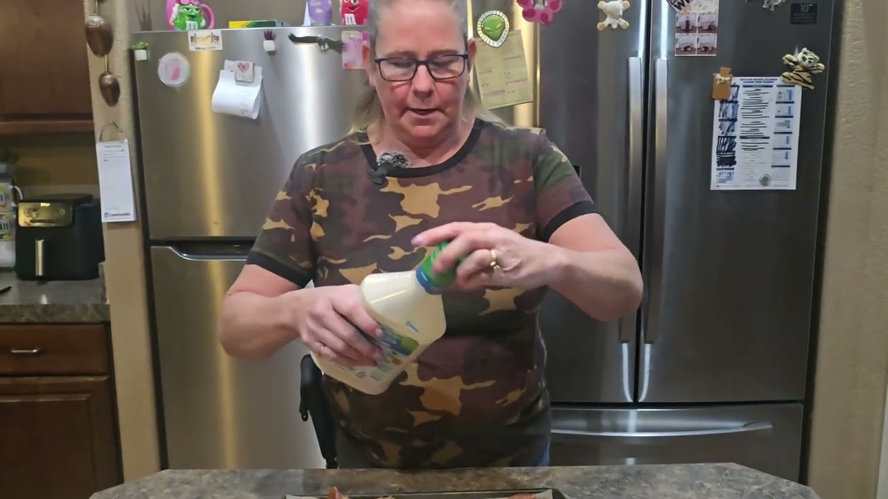 Chicken bacon ranch in gorgeous kitchen 