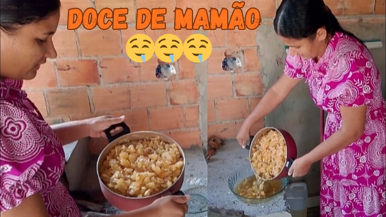 Como fazer doce de mamão| Aprenda junto comigo|🤤🤤🤤