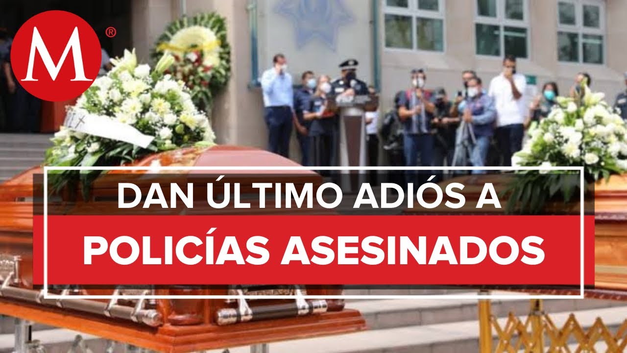 Rinden homenaje a policías ejecutados en San Luis Potosí