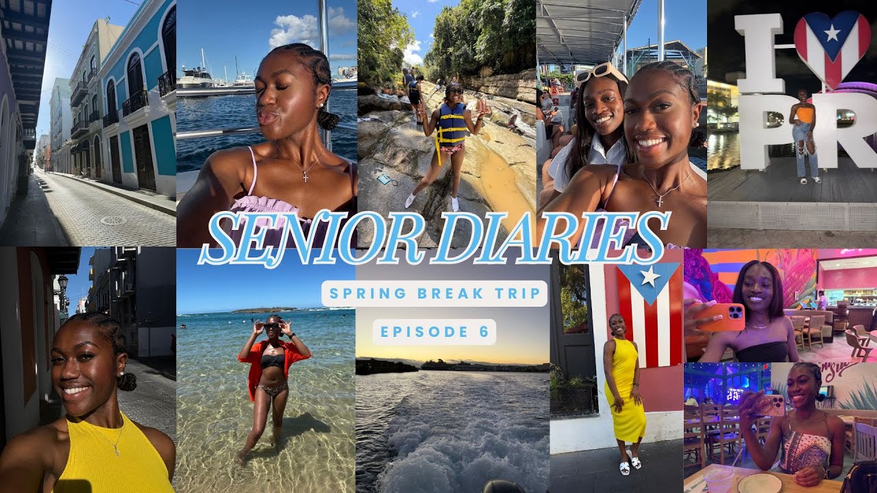 senior diaries: spring break trip (puerto rico prep & vlog)