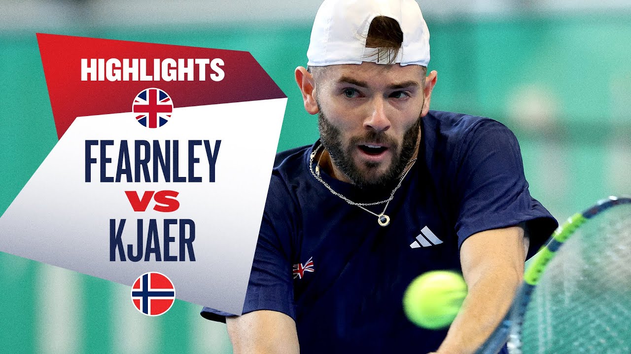 Jacob Fearnley v Nicolai Budkov Kjaer | Great Britain v Norway | Highlights | Davis Cup