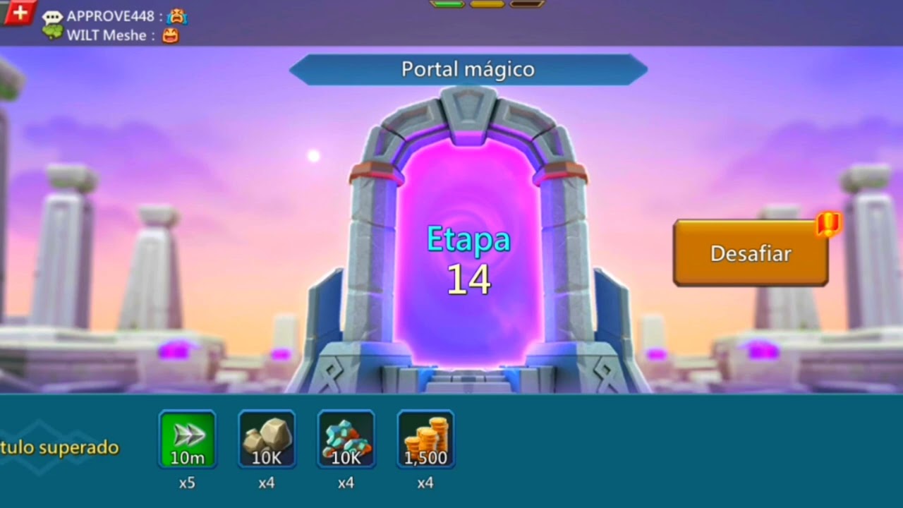 Lords Mobile: Portal magico etapa 11-15 [SOLO PARA NUEVOS]