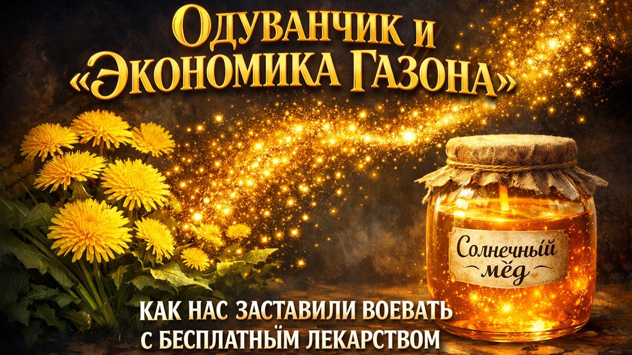 Одуванчик и «Экономика газона». Как нас заставили воевать с бесплатным лекарством.