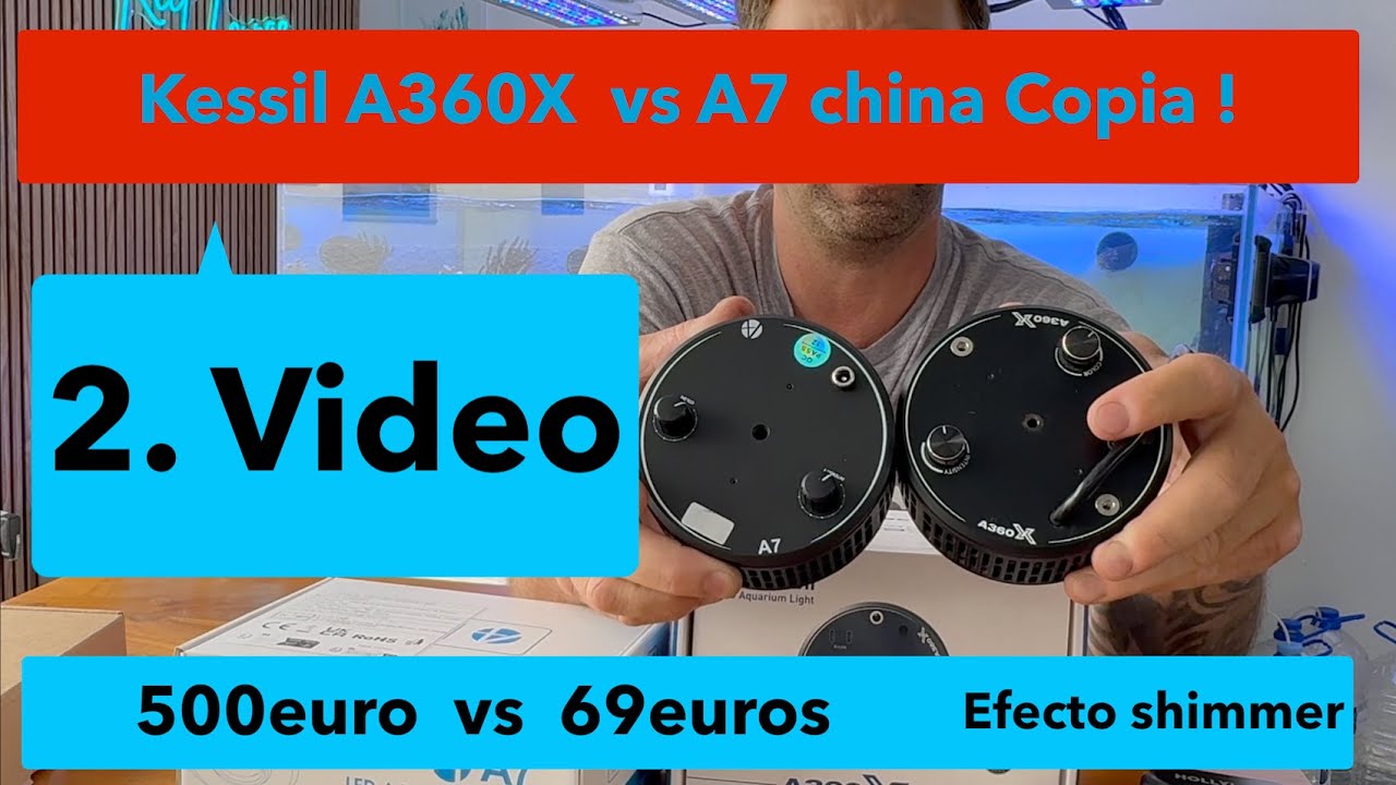Kessil A360X vs A7 III Wifi china copia - impresionate precio/calidad