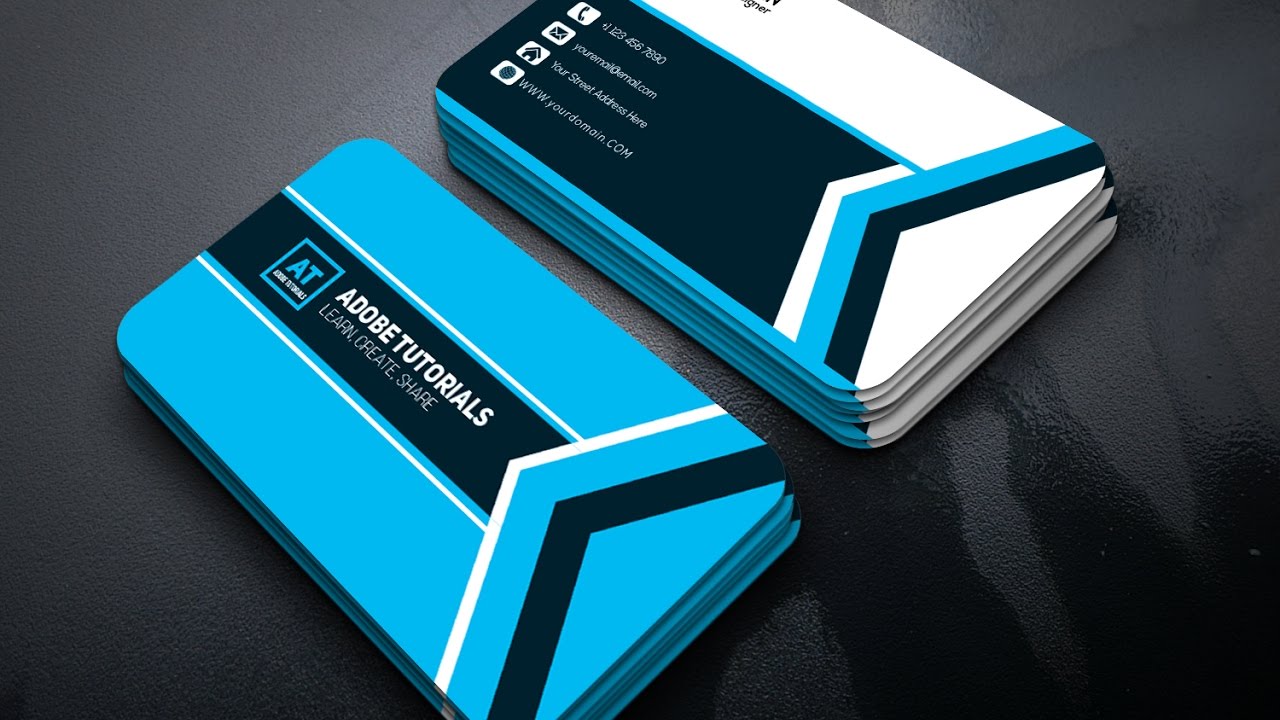 Clean | Business Card Design | Adobe illustrator Tutorials