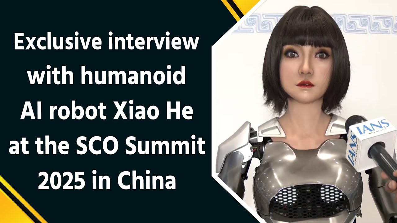Exclusive Interview with Humanoid AI Robot Xiao He | SCO Summit 2025 in Tianjin, China