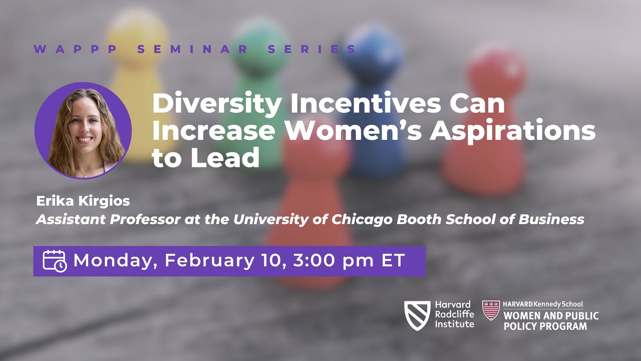 Diversity Incentives Can Increase Women's Aspirations to Lead with Erika Kirgios
