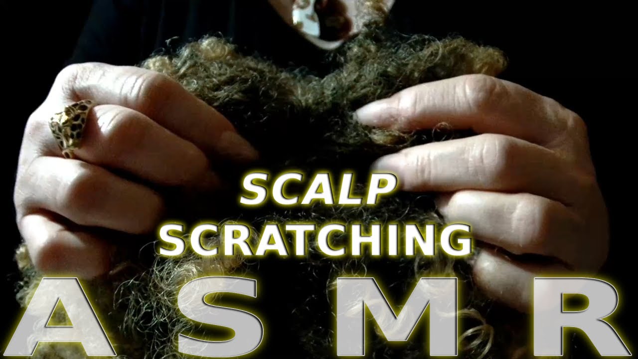ASMR Aggressive & Vigorous Scalp SCRATCHING that you can FEEL & Hair Play on Super-Curly Hair