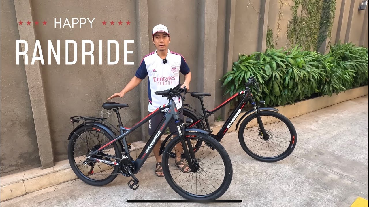 REVIEW Xe Đạp RANDRIDE Trợ Lực Điện Pin Motor  48v17ah750w Phanh Dầu Điện SHIMANO Đề SHIMANO Cao cấp