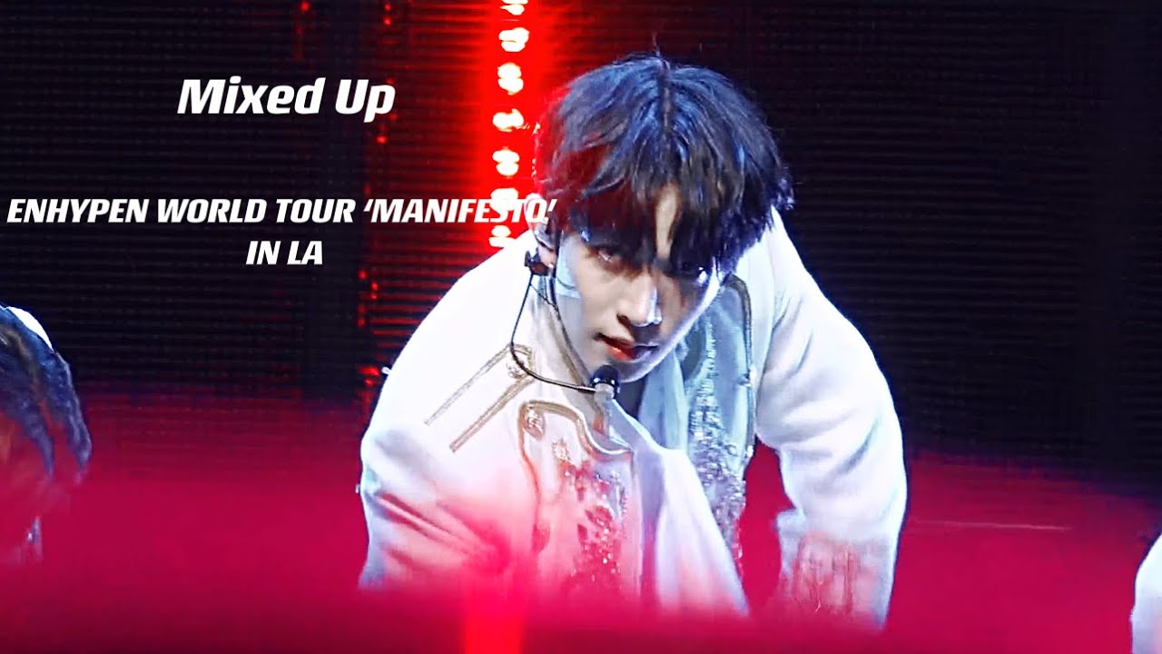 ENHYPEN WORLD TOUR ‘MANIFESTO’ IN LA 별안간(Mixed Up) ENHYPEN HEESEUNG 직캠 FANCAM 4K FOCUS