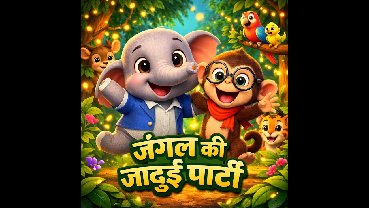 जंगल की जादुई पार्टी 🌳🎉 | Save Trees Save Animals | Hindi Kids Song | 3D Cartoon 4K