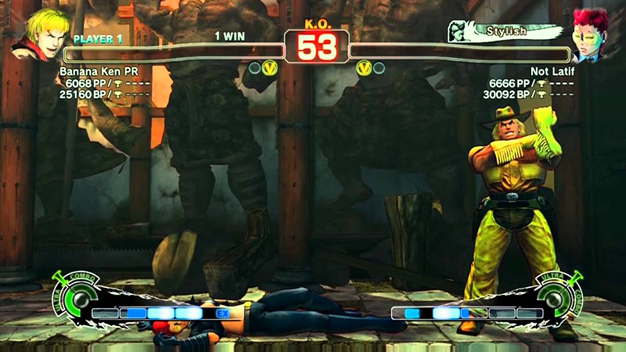 SSF4: Banana Ken PR (Ken) VS Not Latif (C. Viper) - Endless Battle